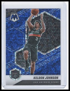2020-21 Panini Mosaic - Keldon Johnson - Mosaic Fast Break Blue #/85 - Picture 1 of 2