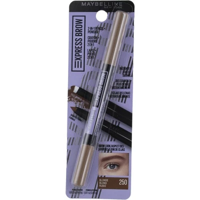 Maybelline Express Brow Skin Awaken 2-in-1 Pencil + Powder, Blonde 250, 0.003 oz - Image 1 of 2
