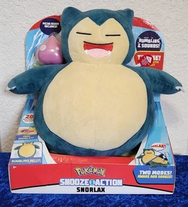 Pokemon Snorlax Snooze Action Plush Toy 20+ Reactions to Discover ~ Sealed NEW - Picture 1 of 3