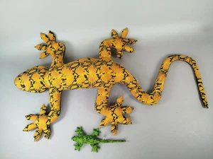 Kuscheltierset - Plüsch Eidechse und Sandtier Gecko, 100 cm & 20 cm   - Bild 1 von 5