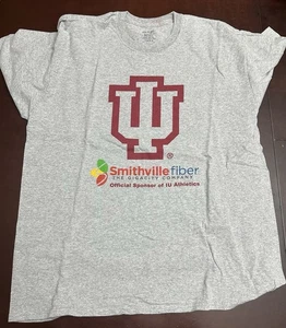 Maglietta NCAA Indiana University Hoosiers grigia adulto taglia XL grigia maglietta calcio - Foto 1 di 4