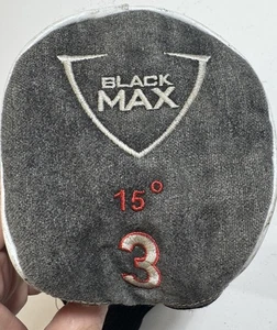 Maxfli Black Max 15 Driver HEADCOVER - Imagen 1 de 8