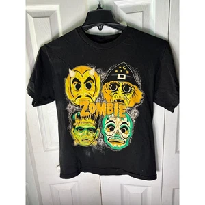 Rob Zombie T-Shirt Small Black Monster Mash Halloween Devil Witch Frankenstein - Picture 1 of 4