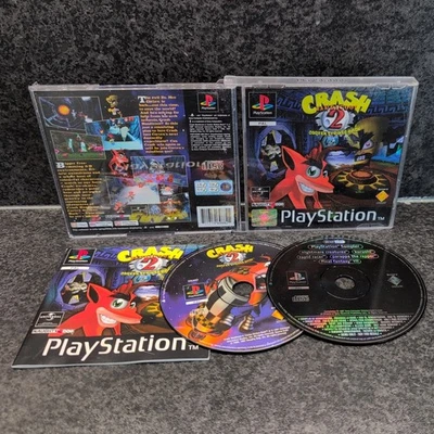 Crash Bandicoot 2 Cortex Strikes Back PS1 - UK PAL VGC with Demo - Tracked - Image 1 of 4