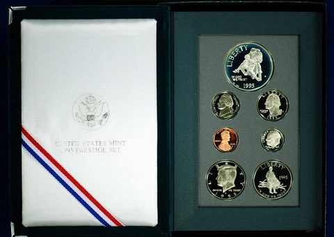 1995 PRESTIGE Proof Set. U.S. Mint Made. Complete & Original. With Box Cover