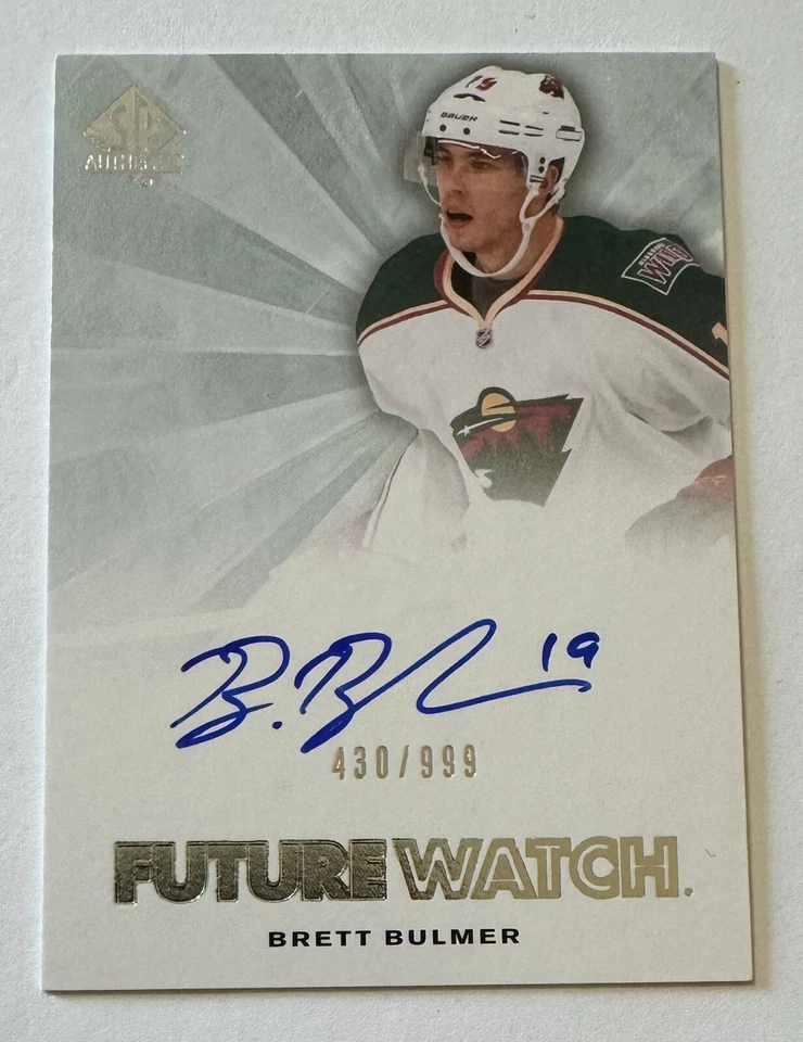 Brett Bulmer 2011-12 SP Authentic Future Watch /999 #271 - Minnesota Wild - Image 1 of 2