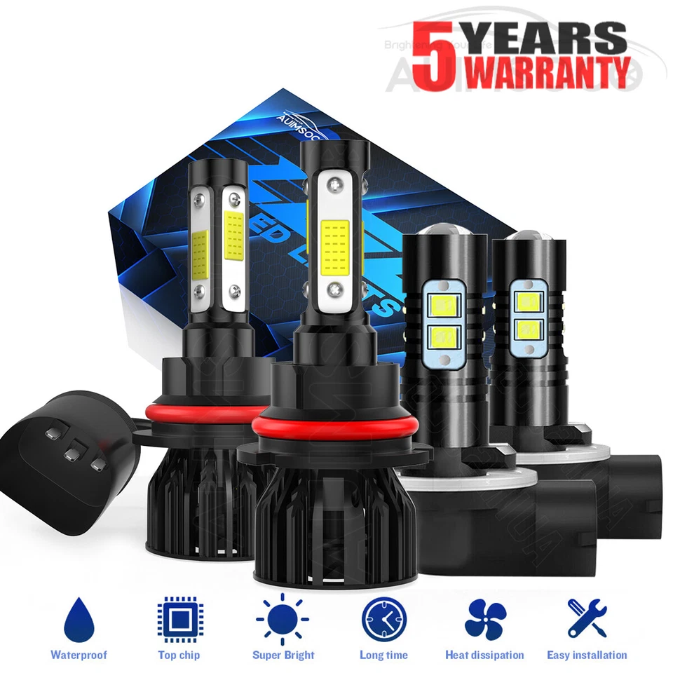 Kit de faros LED luz antiniebla haz alto/bajo para Oldsmobile Silhouette 1997-2000 Foto 1 de 4