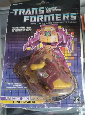 Cindersaur MOSC NEW Sealed 1987 Vintage Hasbro G1 Transformers Action Figure - Image 1 of 4