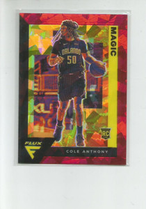 2020-21 PANINI FLUX RED CRACKED ICE #210 COLE ANTHONY