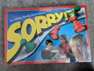 Vintage Sorry! Classic Family Board Game 1996 Waddingtons 100% Complete - Picture 1 of 5
