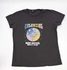 Anvil Shirt Womens Large Gray T-shirt Celestial Music Festival Graphic Tee
