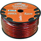 AUDIOPIPE PW4-100RED 100 FEET RED OXYGEN FREE 4 GAUGE AWG TYPE PW-4 PRIMARY WIRE