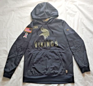 Minnesota Vikings NFL Salute to Service Nike Pullover Hoodie - Size Large / L - Picture 1 of 7