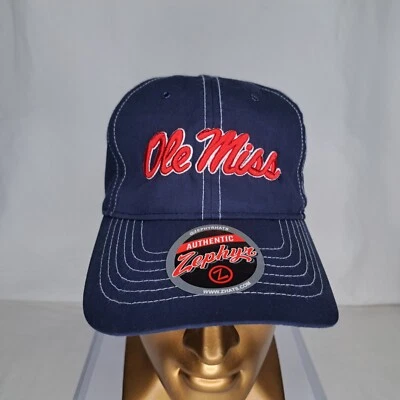 Ole Miss Rebels Adjustable Cap Hat Embroidered NWT - Image 1 of 4