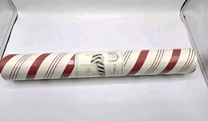 Hester & Cook Paper Table Runner Classic Red White Stripe 20" x 50' New - Picture 1 of 4