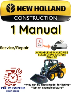 NUEVO HOLLAND LX565 MINICARGADORA MANUAL SERVICIO TALLER DE REPARACIÓN PDF USB - Imagen 1 de 2