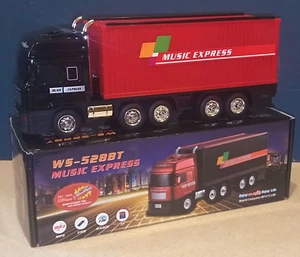 WS-528 Music Freight Truck Bluetooth Speaker USB Radio FM SD Card  RED - Picture 1 of 6