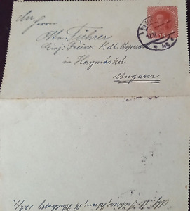 Austria 1918 War Time 15 Heller Karten Brief Wien with letter inside, Very Rare
