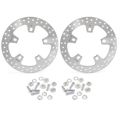 11.8 ENFORCER STYLE BRAKE ROTORS FOR HARLEY TOURING BAGGER WITH HARDWARE BOLTS - Image 1 of 4