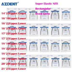Dental Orthodontic Arch Wires Niti Super Elastic Rectangular Ovail Round 10pc/PK - Picture 1 of 101