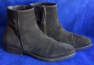 N.D.C Made By Hand Dk Brown Suede Leather Ankle Boots Sz 37.5 7 7.5 M Portugal - Picture 1 of 9