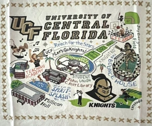 catstudio Univ of Central Florida UCF Dish Bar Towel Embroidered College - Picture 1 of 6