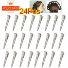 24X Hairdressing Hair Clip Single Hole Pin Curl Setting Section Duckbill Hairpin