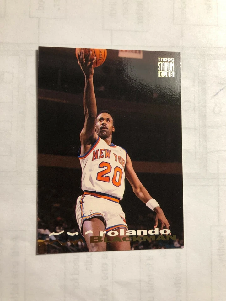 1994 ROLANDO BLACKMAN Topps Stadium Club Basketball Card  # 342 Made in USA - Image 1 of 4