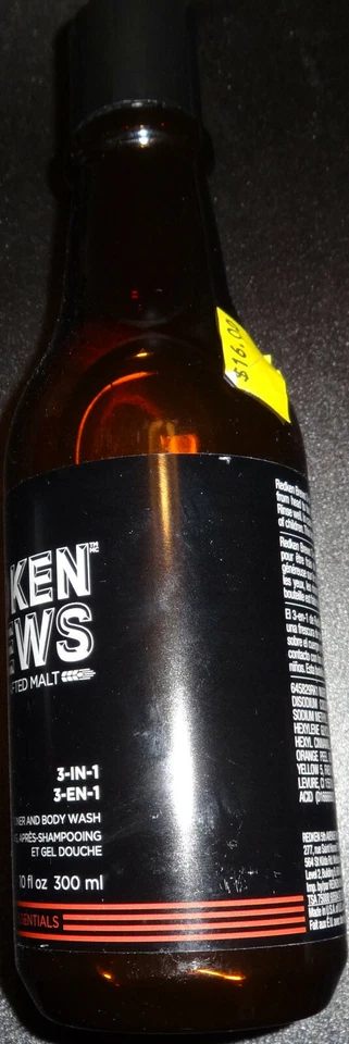 NUEVO CHAMPÚ/LAVADO CORPORAL/ACONDICIONADOR 3 EN 1 REDKEN BREWS PARA HOMBRE - 10 FL OZ Foto 1 de 1