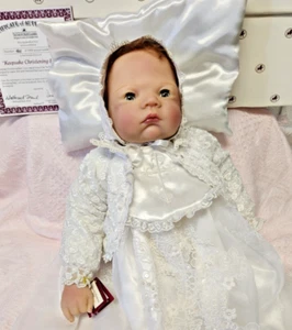 Muñeca bebé bautizo renacido recuerdo Waltraud Hanl Ashton-Drake ~ tan verdaderamente real - Imagen 1 de 10