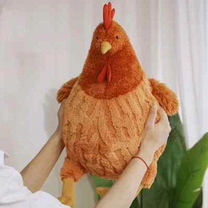 Toys Cute Soft Stuffed Chicken Home Room Decor Dolls for Holiday Birthday Gift - Picture 1 of 16