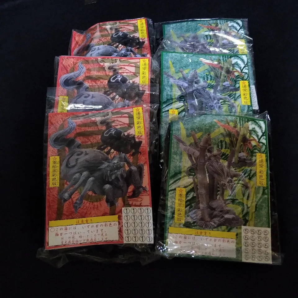 kaiyodo vintage Figure Hyakki Yagyo Yokai Collection Ushioni Amikiri set of 6 - Image 1 of 4