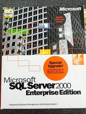 MS SQL Server 2000 Enterprise 1 versión CPU inglés con factura IVA - Imagen 1 de 4