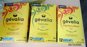 LOT 3 BOXES 36 total Gevalia Signature Blend Columbia K-Cup Coffee Pods 12 ct EA - Picture 1 of 7