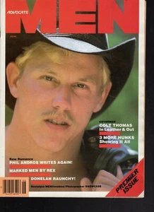 ADVOCATE MEN 6-84 PLAYGIRL MEN JUNE 1984 PREMIERE ISSUE! COLT THOMAS LEATER STUD - Picture 1 of 2