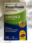 Bausch Lomb PreserVision Areds 2 120 Soft Gels Eye Vitamin Mineral Supplement