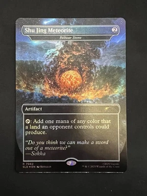 FOIL Shu Jing Meteorite Fellwar Stone MTG Avatar The Last Airbender Secret Lair - Image 1 of 2