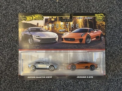 Hot Wheels Premium James Bond Spectre Aston Martin DB10 & Jaguar C-X75 2-Pack - Image 1 of 4