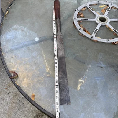 Longest Chisel I Have Seen 21” Plus Handle 1 1/2” G. Sanford Cast Steel warrante - Image 1 of 4