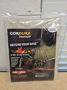 USGI Tru-Spec Codura Baselayer Crew Neck T-Shirt X Large Sand Tan XL NOS (A4) - Picture 1 of 5