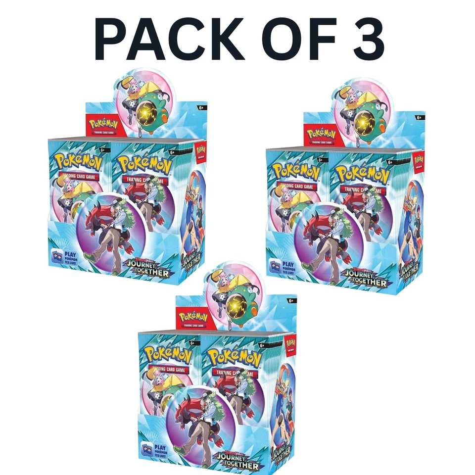 Pokemon Pack 3 TCG Trading Card Game Journey Together Booster Box Sealed - Image 1 of 1