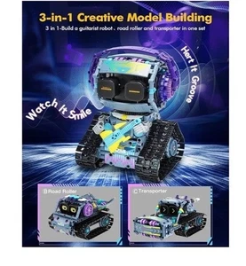433 Stck. Roboter Bauspielzeug für Kinder 3 in 1 APP/Fernbedienung MINT Pädagogisch - Bild 1 von 8