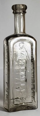 Botella de tónico para el cabello D. Mitchell's, O.P., Rochester circa 1858-1863 Foto 1 de 4