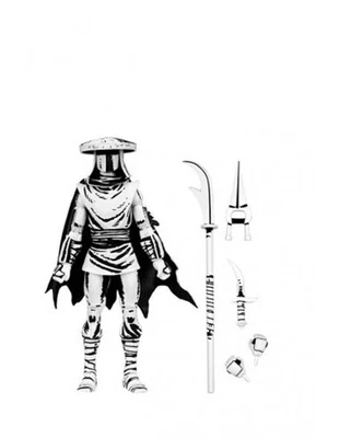 NECA TMNT Ninja Turtles 7" Elite Foot Assassin Black & White Action Figure New - Image 1 of 2