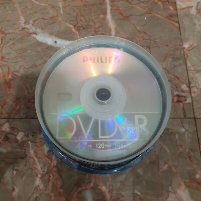 Philips DVD+R 120 Mins 4.7GB 16X Speed Recordable Blank Discs 25 Pack NEW - Image 1 of 4