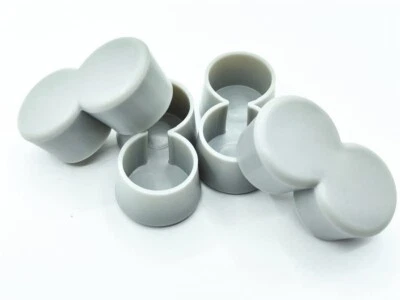 4Pcs Double 1" Chair Table Leg Caps for 50s Diner Kitchen Table Tip Siamese - Image 1 of 4