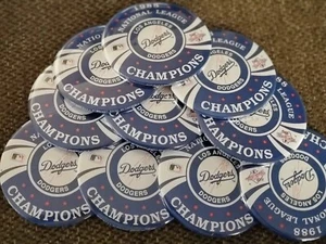 Vintage 1988 LOS ANGELES DODGERS WORLD SERIES 3 1/2 inch Dealer Lot (10) - Picture 1 of 1