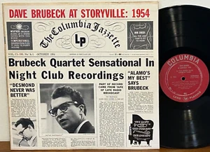 DAVE BRUBECK QUARTET At Storyville 1954 COLUMBIA 6 EYE LP VG/VG+ Play Tested - Picture 1 of 2