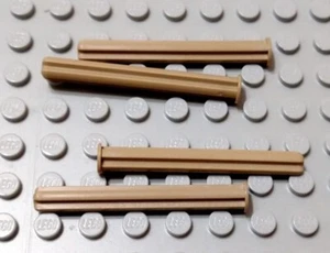 LEGO Lot of 4 Dark Tan 5L Technic Axles with Stop - Bild 1 von 1
