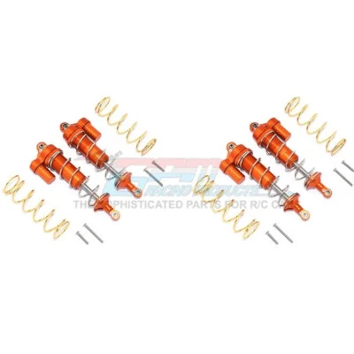 GPM Alum Front & Rear L-Shape Piggy Back Spring Dampers 125mm (4) Orange : Maxx - Image 1 of 4